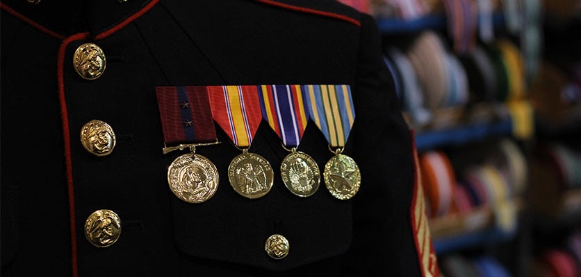 military medal mounting