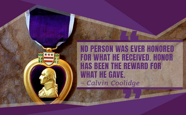 A Medal of Honor Recipient and 1 Million Purple Hearts