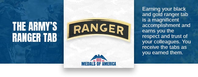 the armys ranger tab graphic