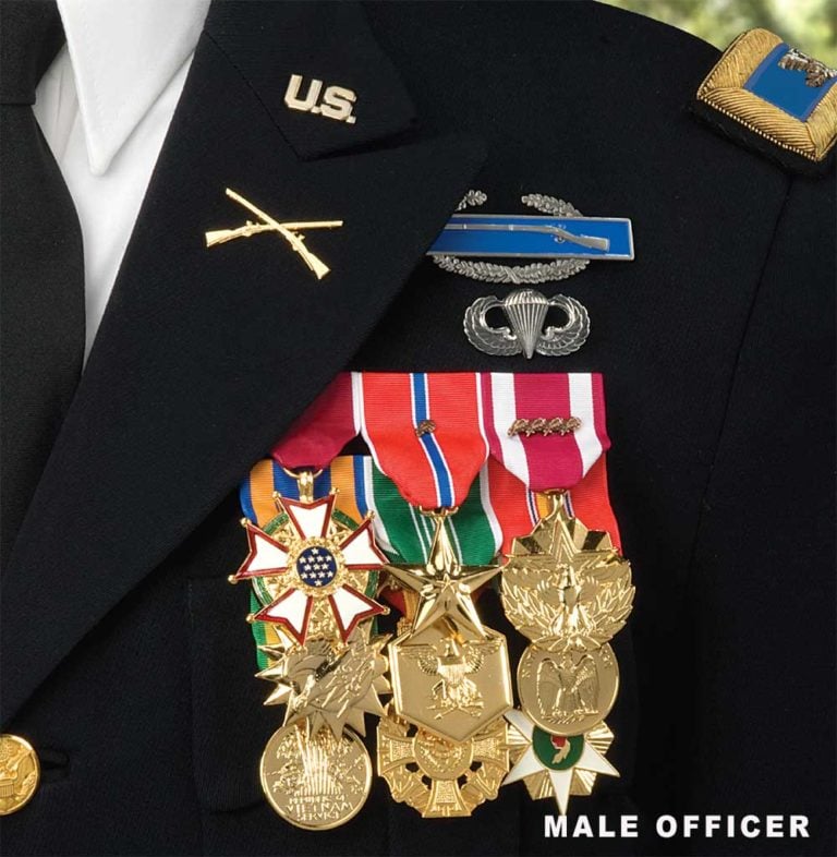 Army Dress Blues Medal & Ribbon Placement Medals of America