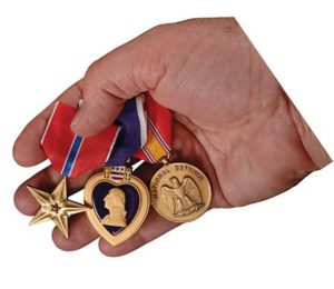 Handful of military medals