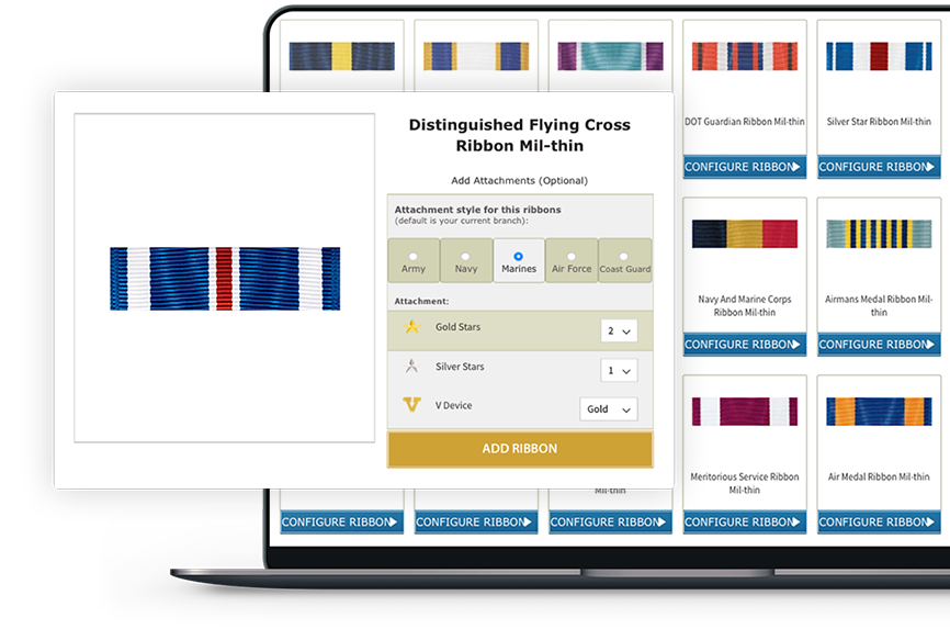 Preview of US Military Ribbon Rack Builder