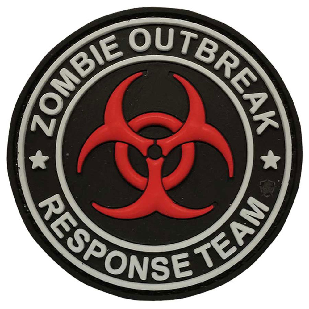 Zombie Outbreak Response Team Skull Yellow Circle Novelty 9" Flying Disc 