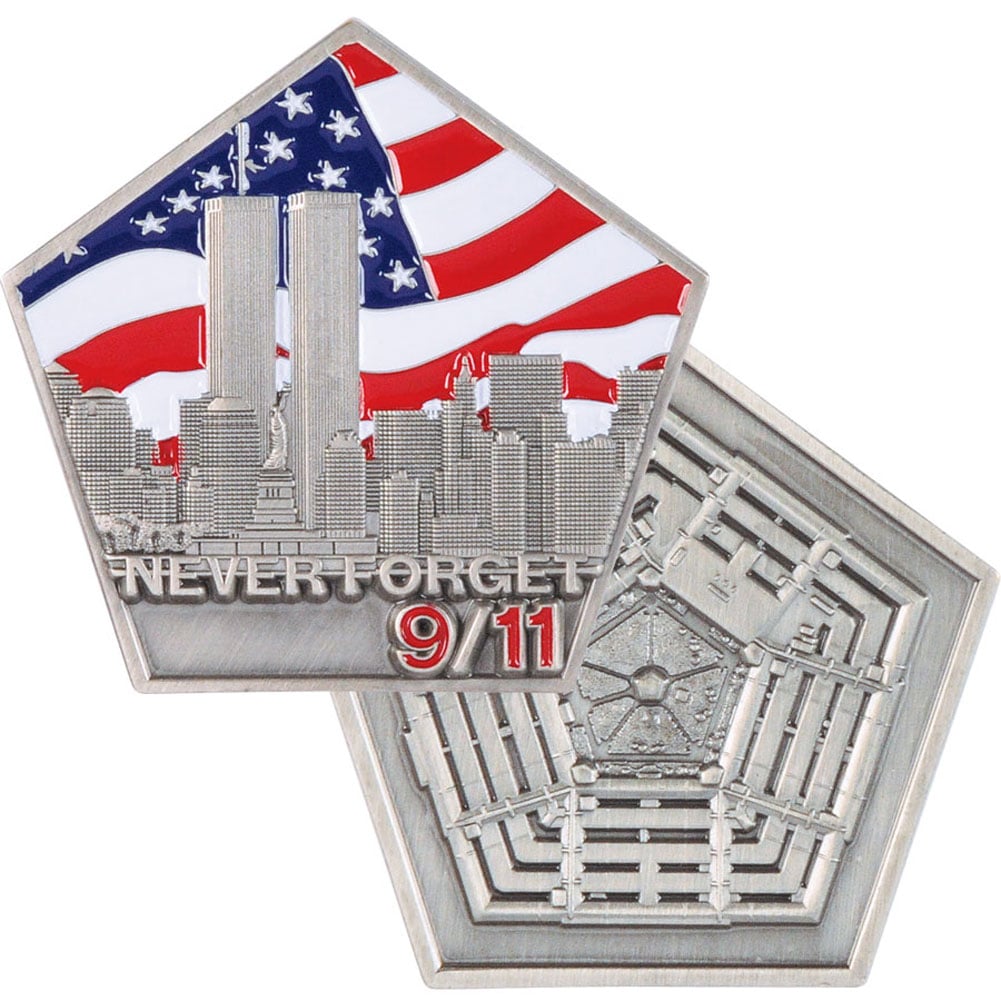 Never Forget 9 11 Challenge Coin