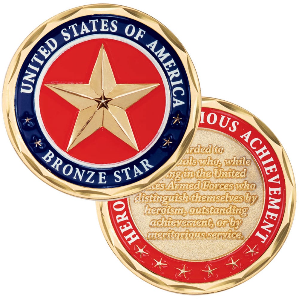 Bronze Star Challenge Coin