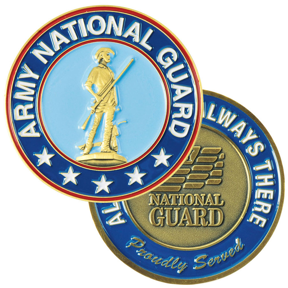 Commemorative Coin Army National Guard Regiment Silver Collection Souvenir Art 