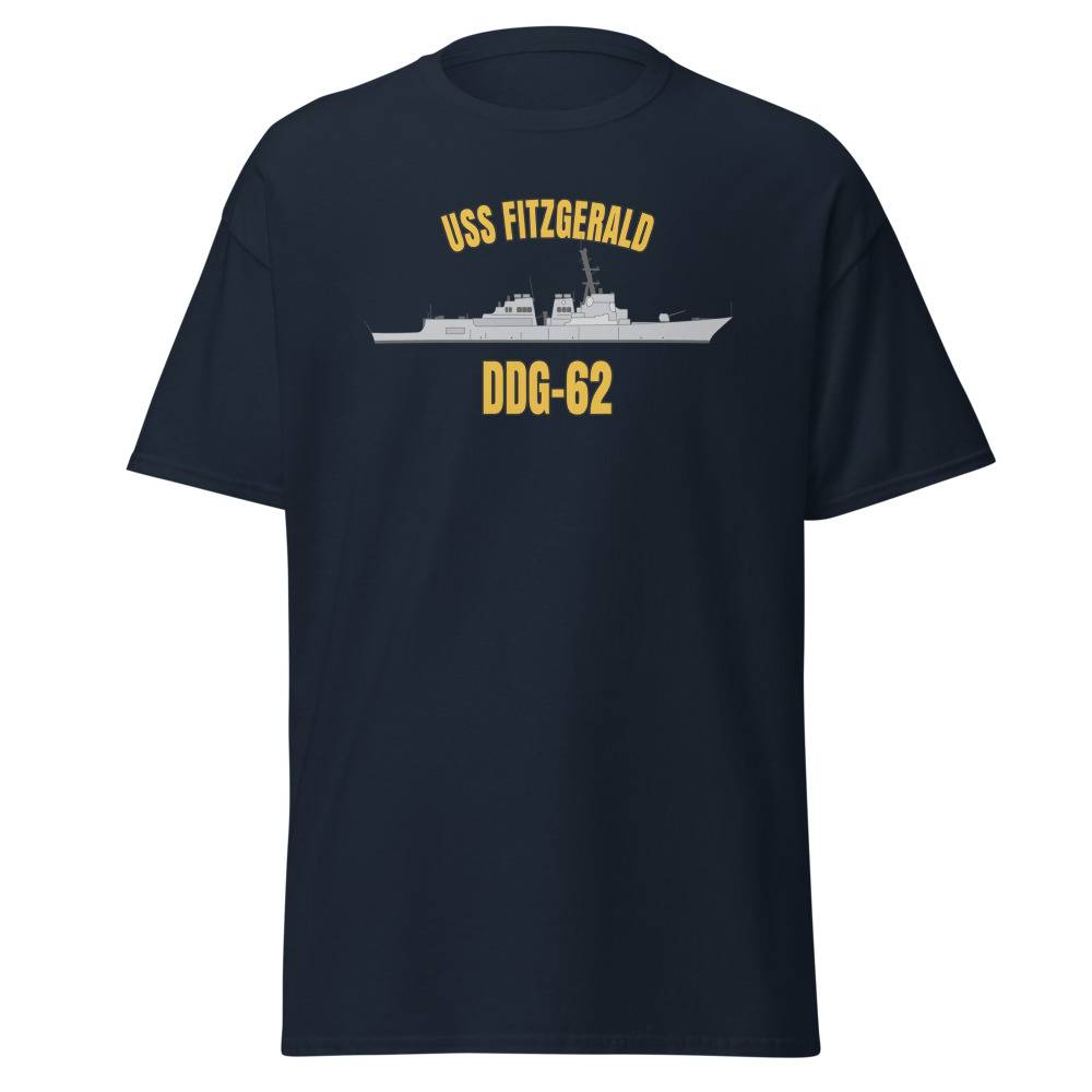 USS Fitzgerald DDG-62 Classic Navy T-Shirt