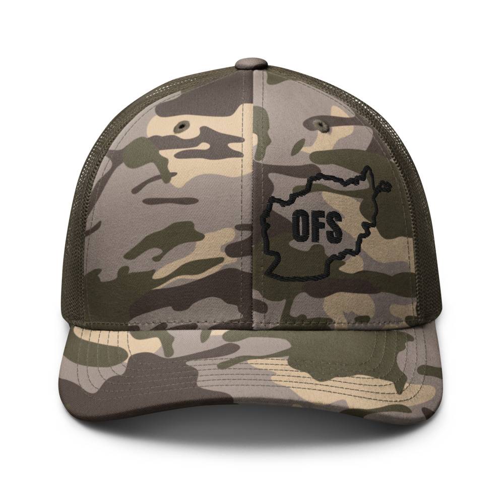 OFS Operation Freedom's Sentinel Afghanistan Camouflage Trucker Hat