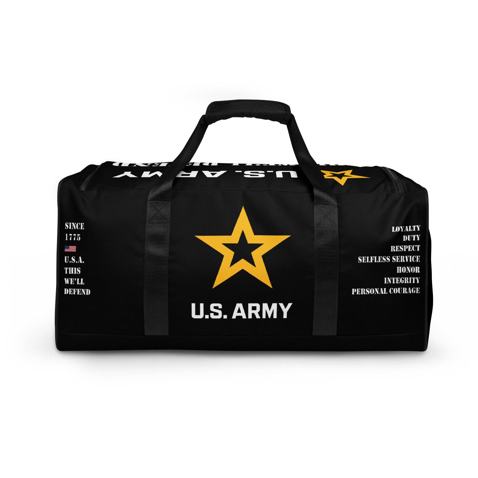 バッグ US army duffle bag Official U.S. Army Logo And Values Recruitment Duffle Bag