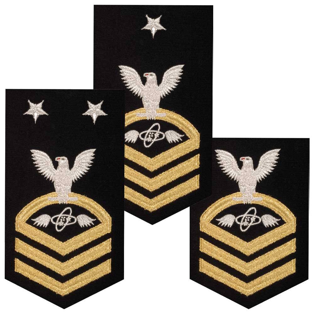 Electronics Technician Insignia Striker (at) Rating Badge On White Cnt