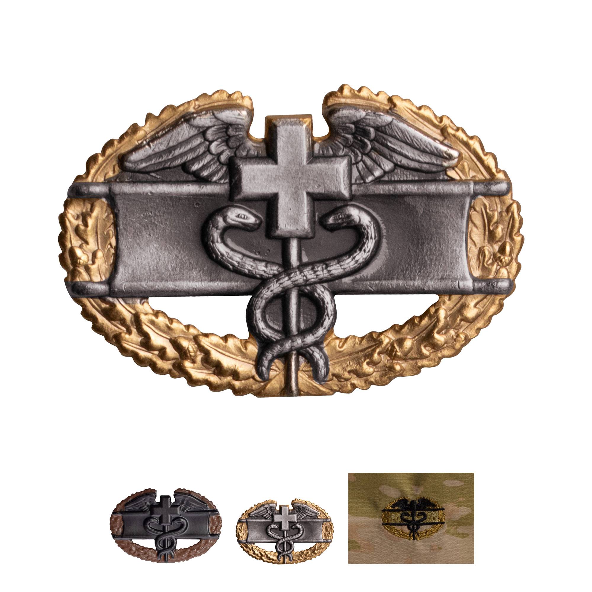 Army Master Combat Medical Badge 1st Award – Silver/Gold