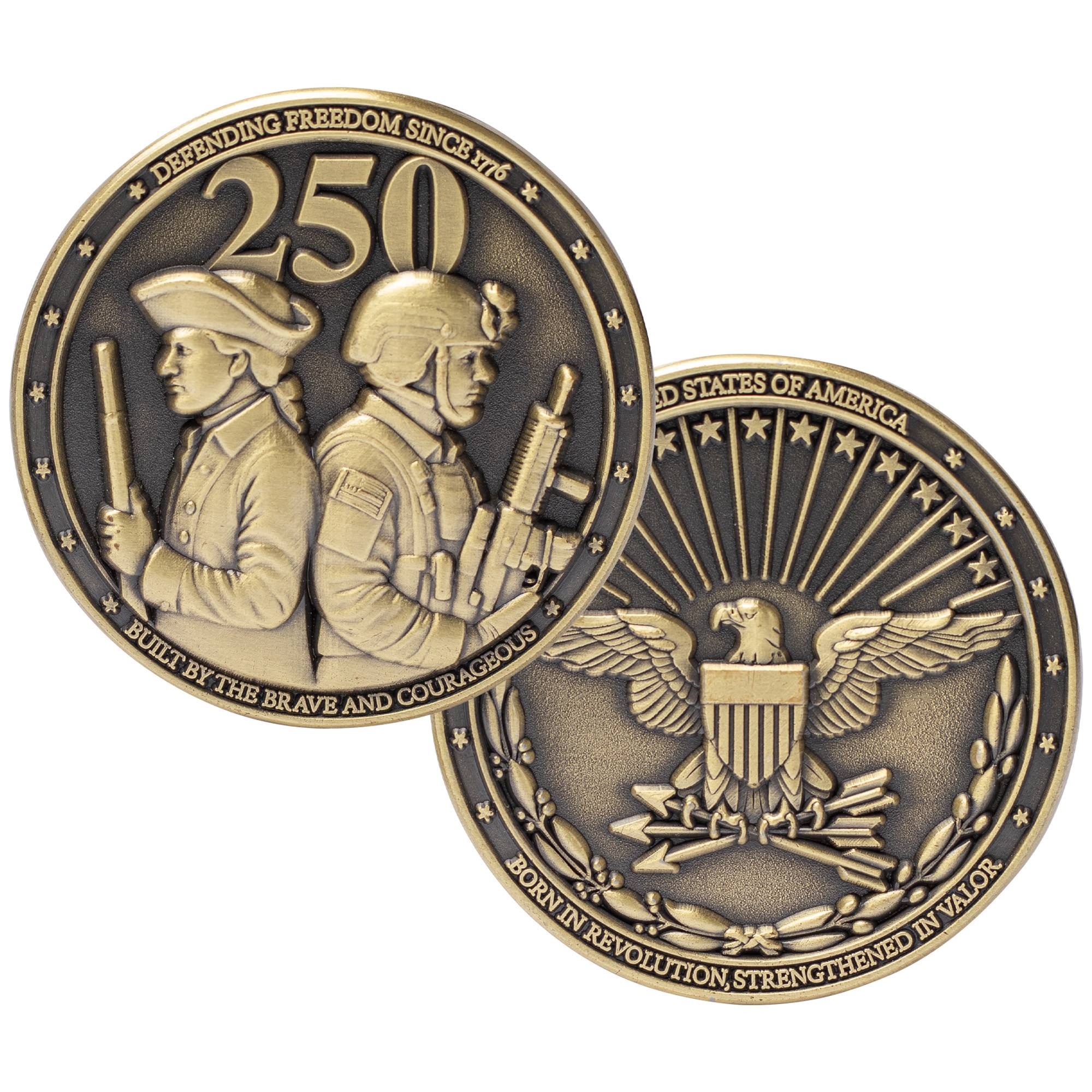 250 Years of Independence Bronze Challenge Coin | America 250