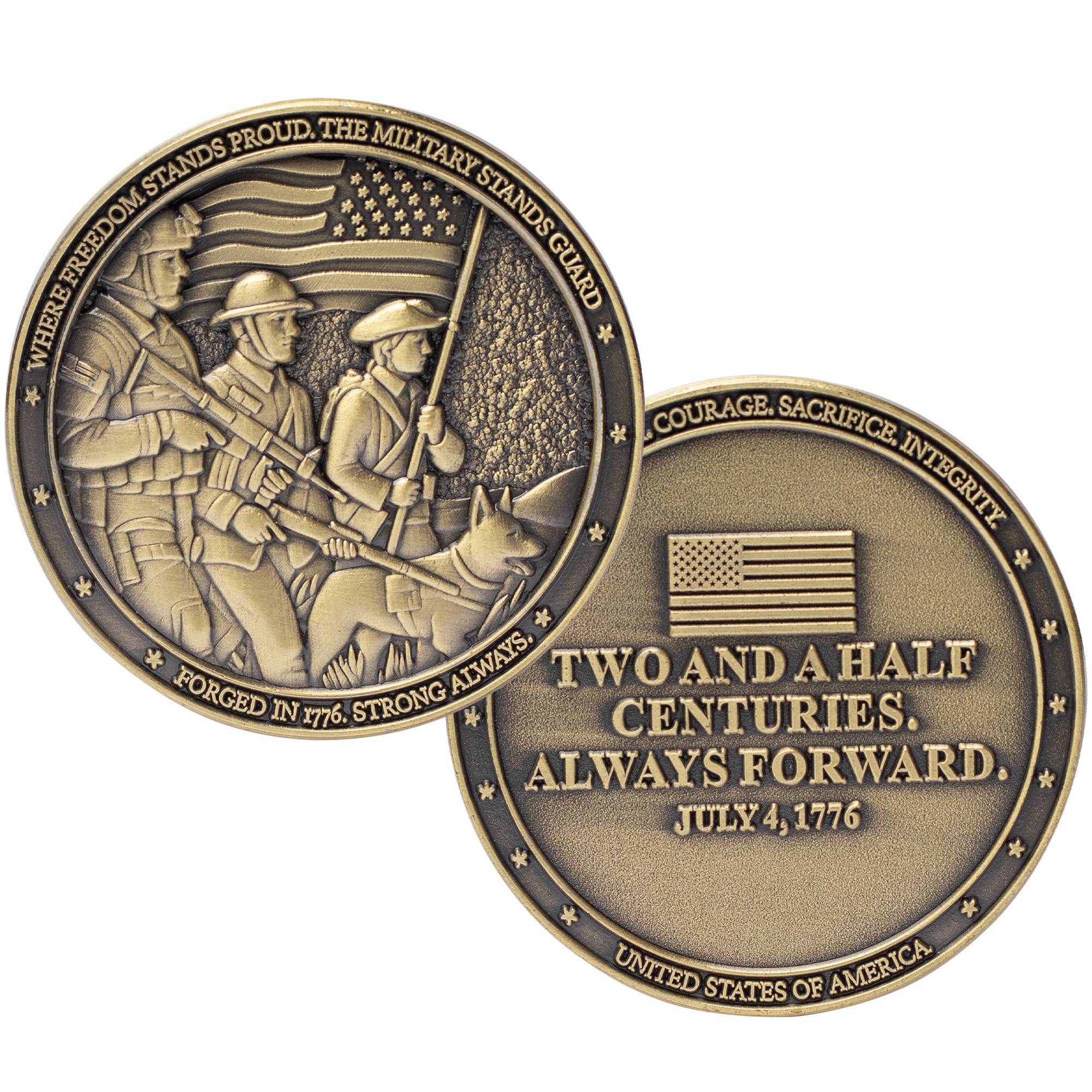 アメリカ軍　Award of Excellence チャレンジ Strong Through the Centries- America's 250th Challenge CoinBronze