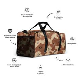 Desert Storm Chocolate Chip Camo Duffle Bag | Medals of America