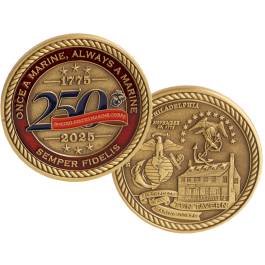 USMC 250th Anniversary Challenge Coin