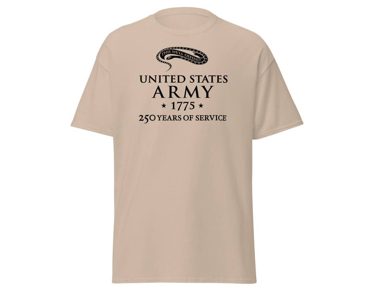 United States Army 250 Years Of Service 1775 T-Shirt