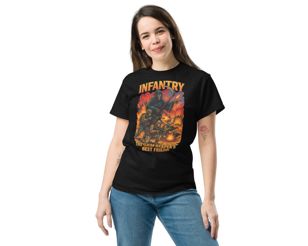 Infantry The Grim Reaper's Best Friend T-Shirt