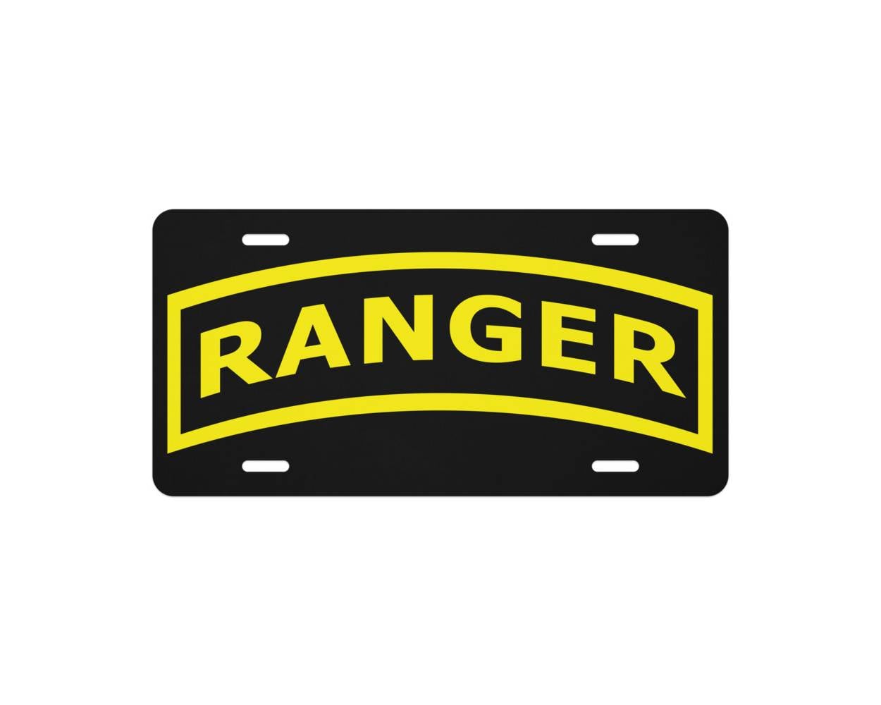 U.S. Army Ranger Tab License Plate | Medals of America