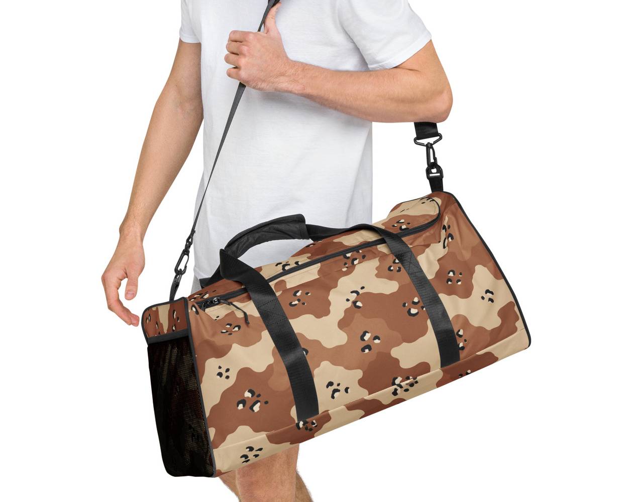 Desert Storm Chocolate Chip Camo Duffle Bag | Medals of America