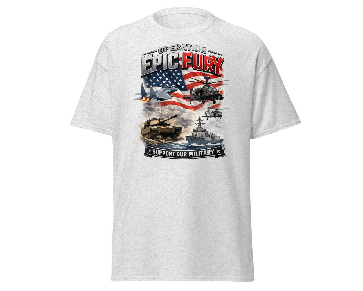 Support Our Military Epic Fury T-Shirt | Medals of America