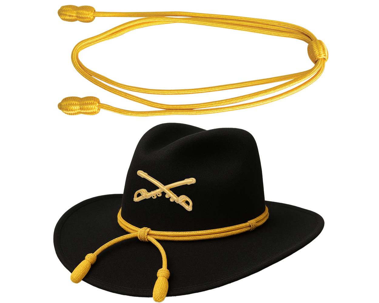 Army Cavalry Adjustable Hat Cord (GOLD) - Main Image