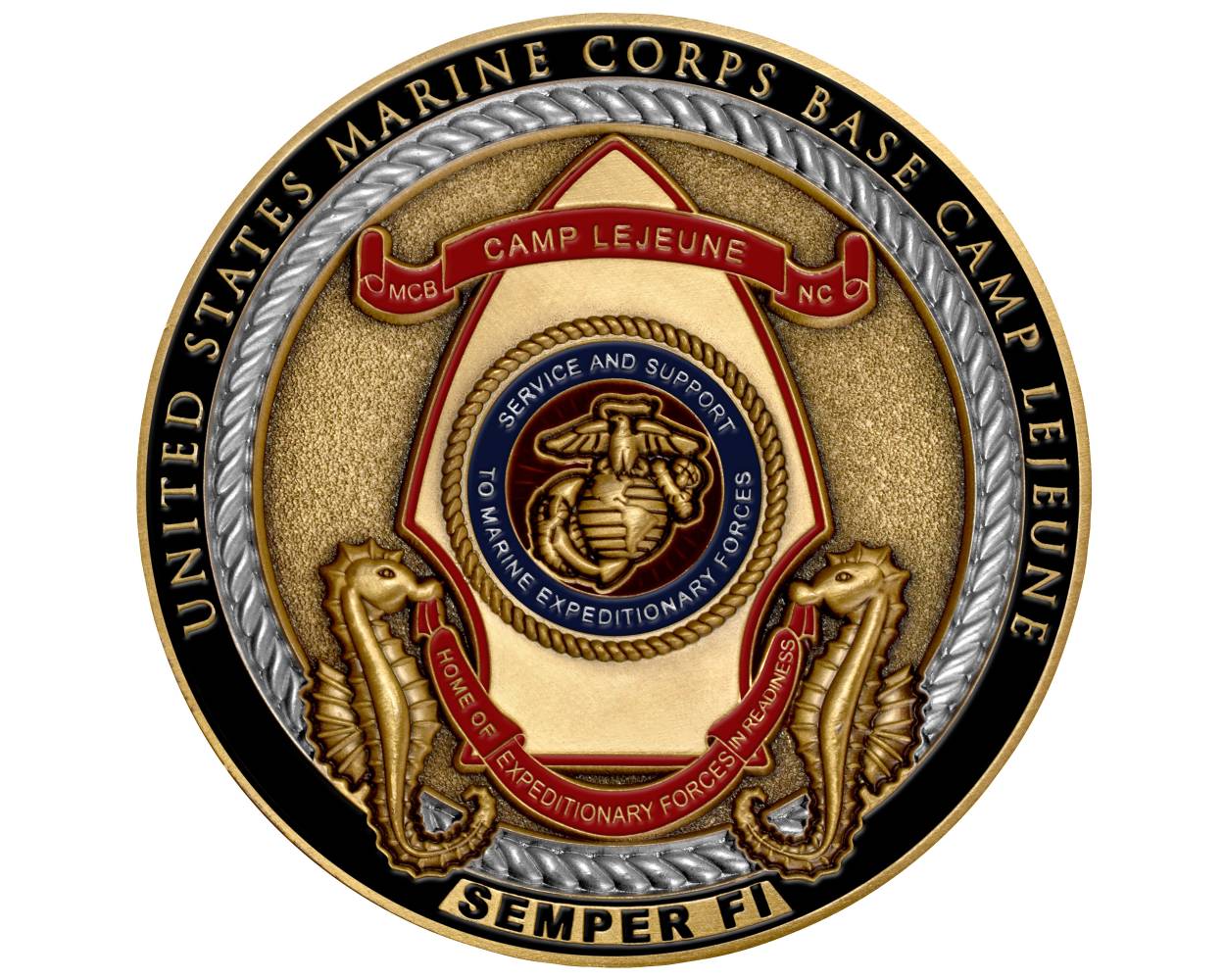 U.S. Marine Corps Camp Legeune Challenge Coin