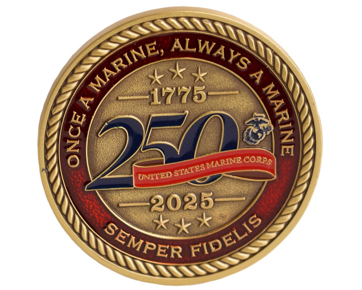 USMC 250th Anniversary Challenge Coin