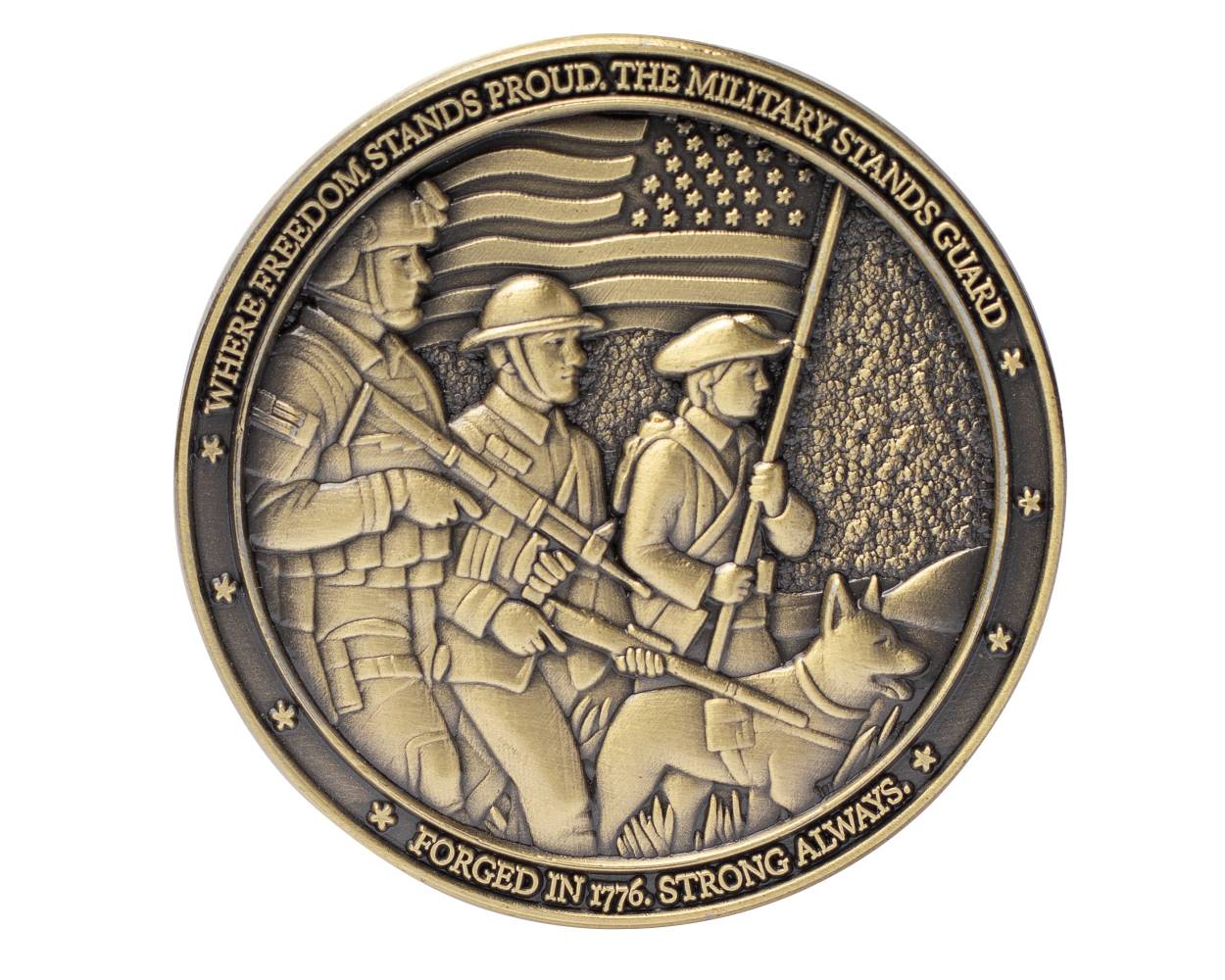 アメリカ軍　Award of Excellence チャレンジ Strong Through the Centries- America's 250th Challenge CoinBronze