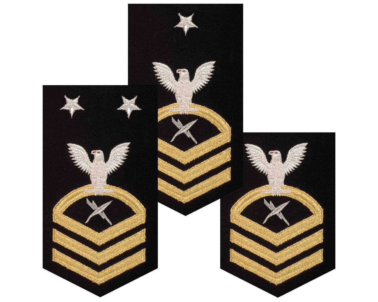 Chief Petty Officer Cryptologic Rating Gold On Blue