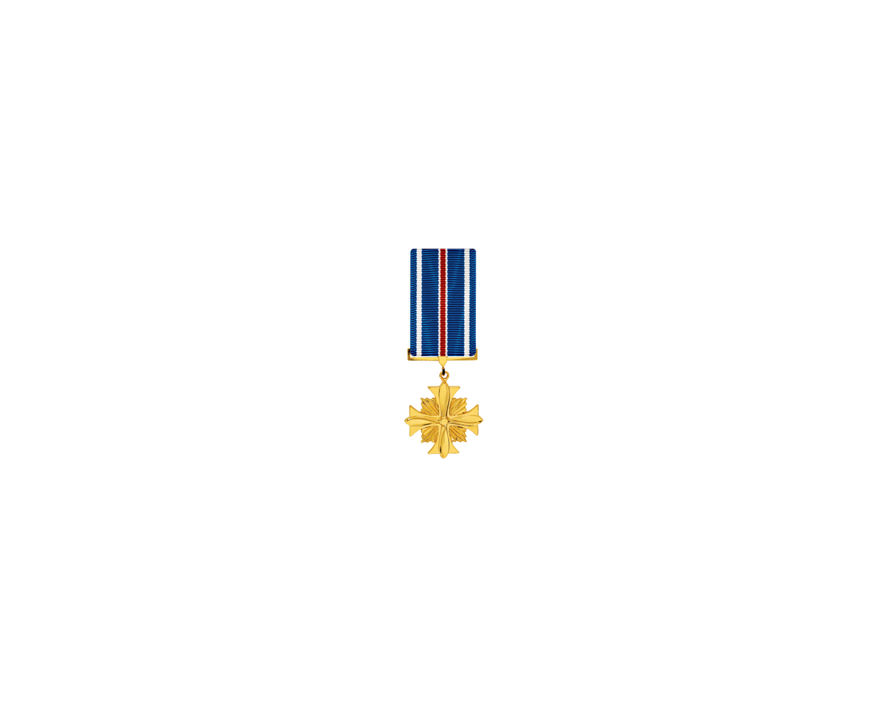 Distinguished Flying Cross Medal Miniature Anodized