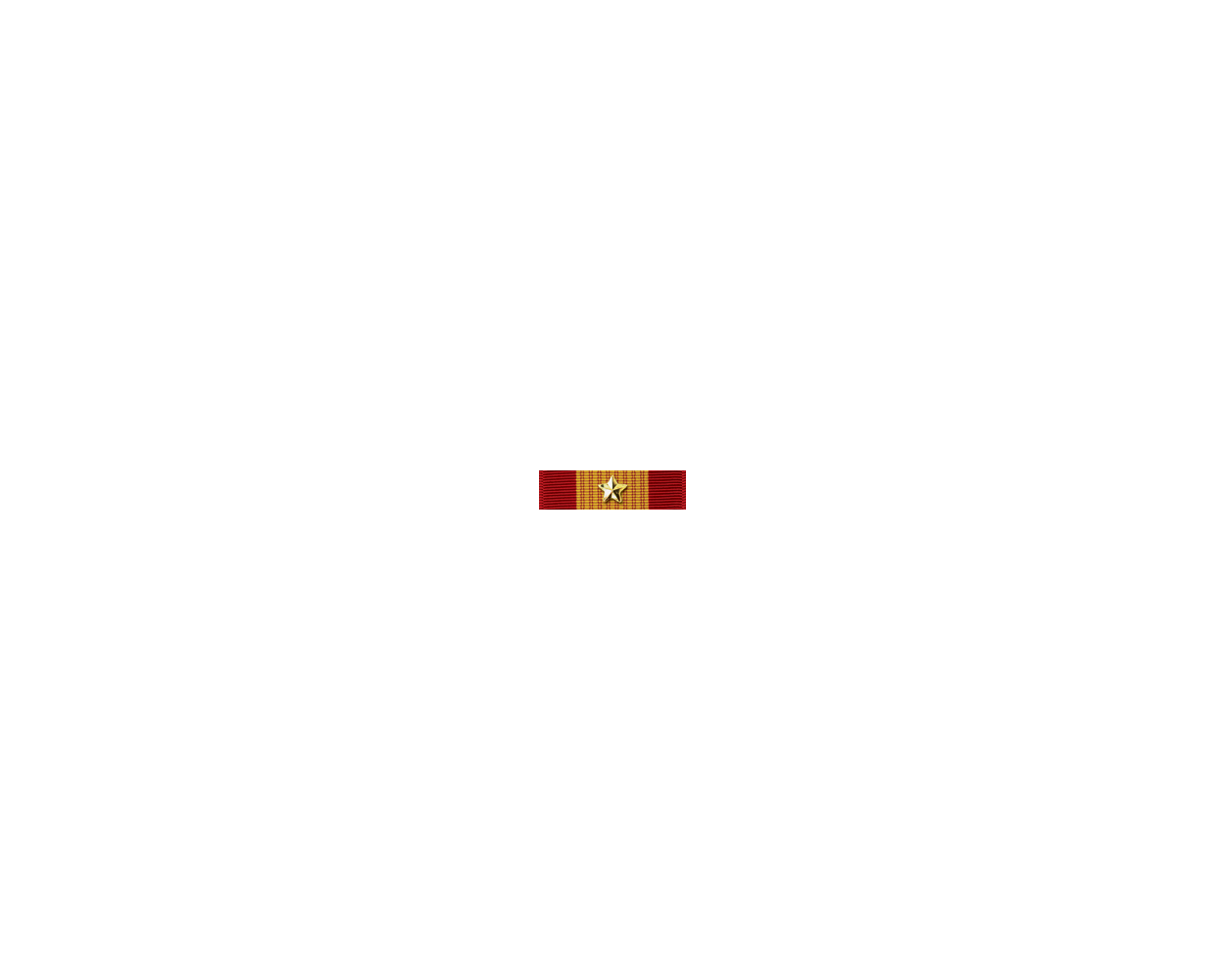 Vietnam Gallantry Cross Ribbon With Gold Star Mil-thin
