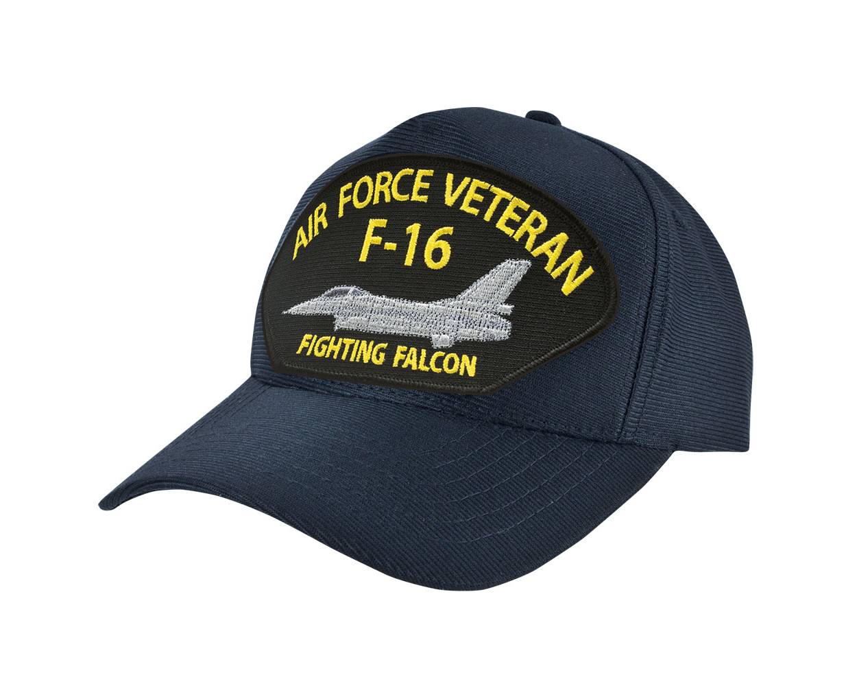 USA Made Air Force Veteran F16 Blue Patch Hat