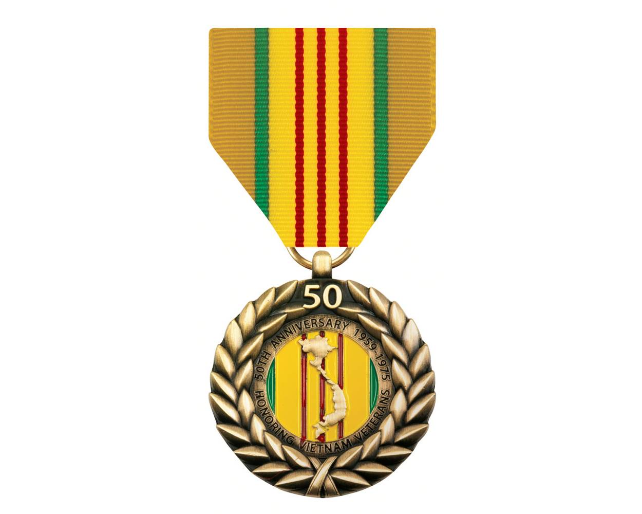 Vietnam War 50th Anniversary In-Theater Veteran Commemorative Insignia Pin - Foto 9