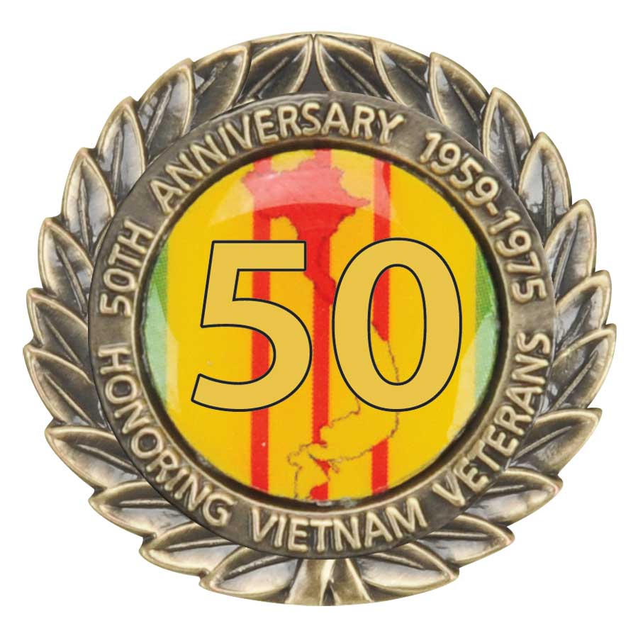 Vietnam 50th Anniversary Pin 