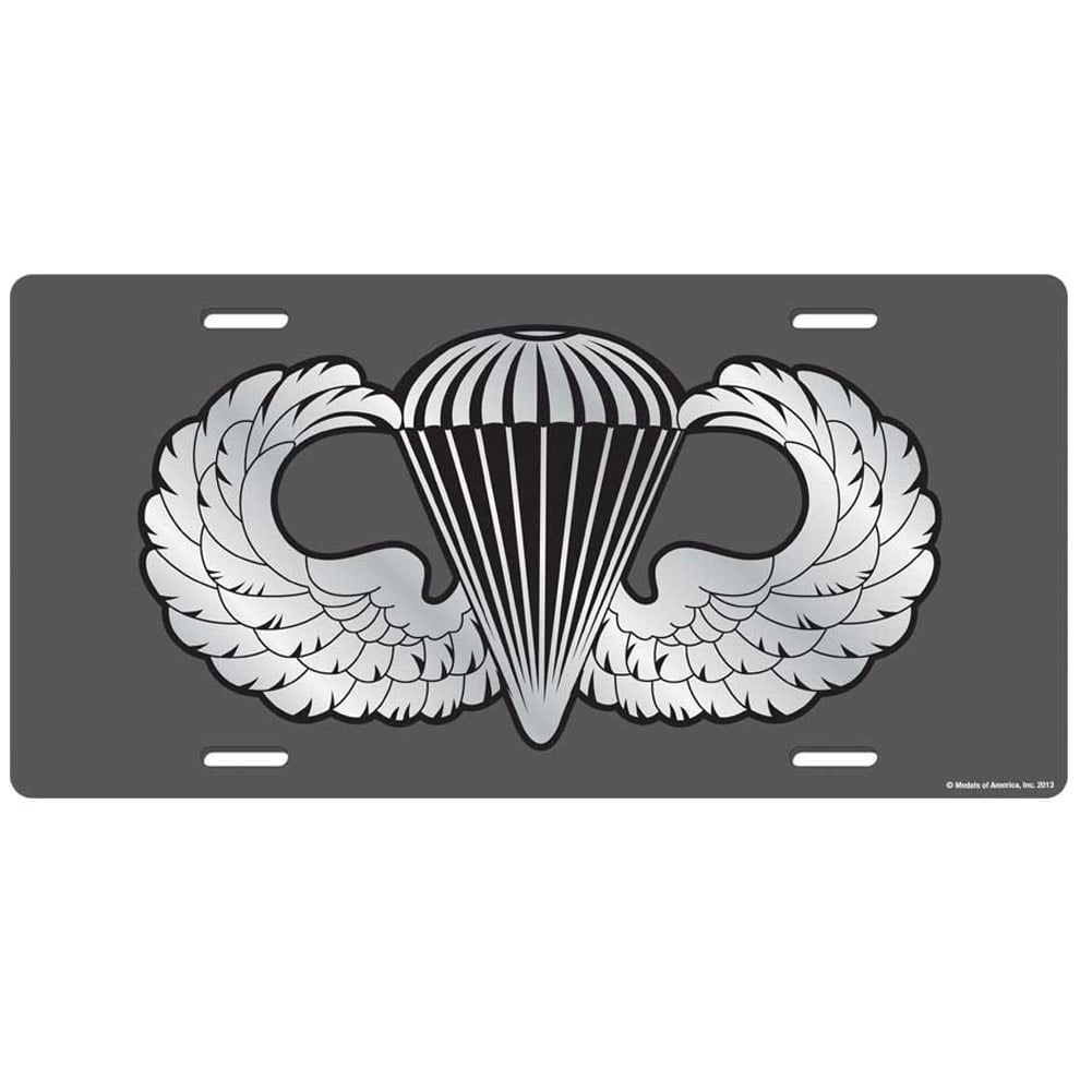 Airborne Wings License Plate