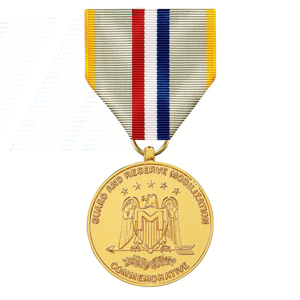 National Guard And Reserve Mobilization Commemorative Medal Anodized