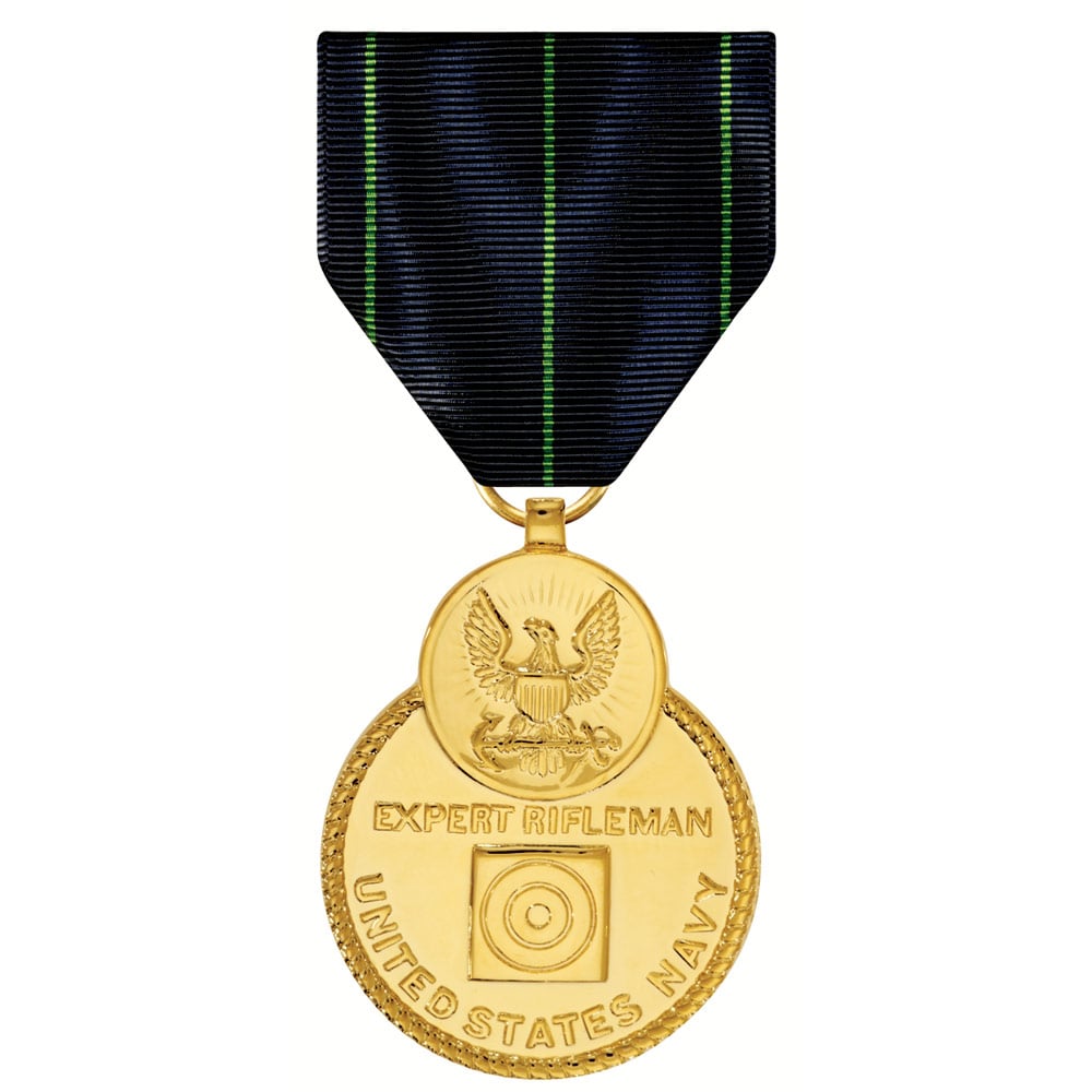 Navy Expert Rifle Medal Anodized