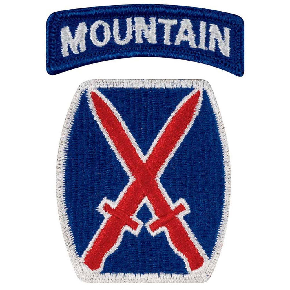 Mountain Army Patch 10 10th Mountain Division Patch