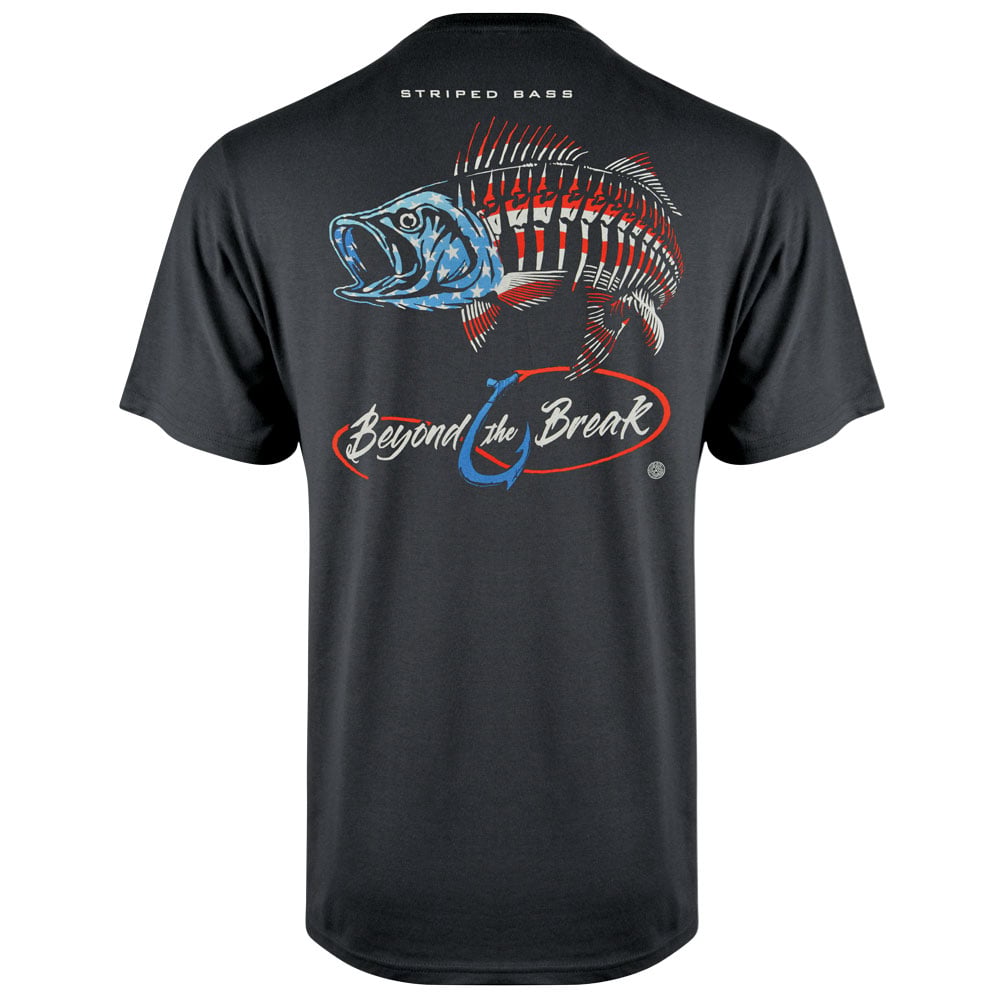 Patriotic Striped Bass TShirt