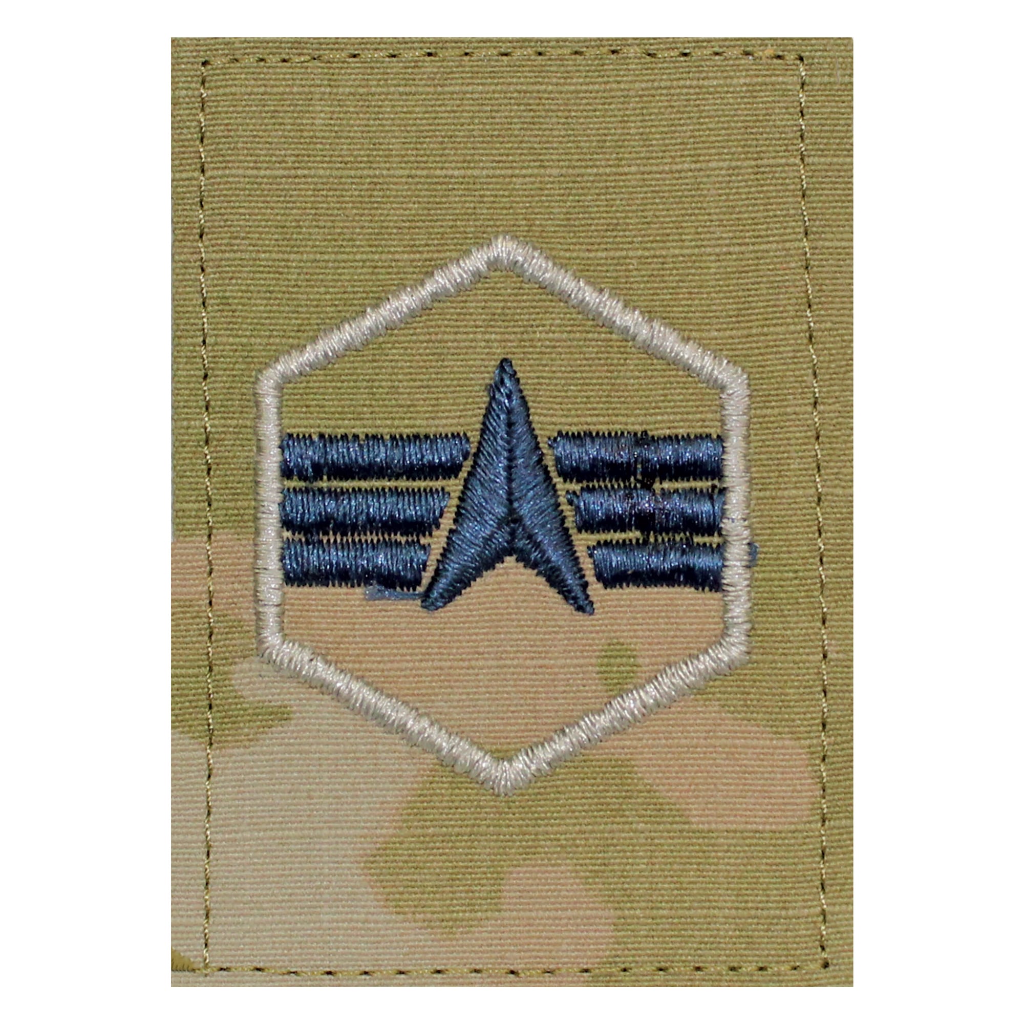 USSF Embroidered OCP With Hook Rank Insignia - Specialist 4